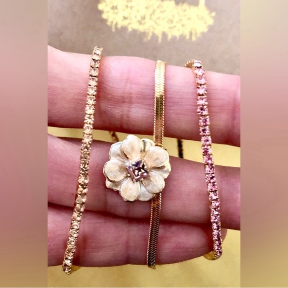 Sparkle & Shine Scout Rhinestone Bracelet Trio~ NWT! - Picture 1 of 3